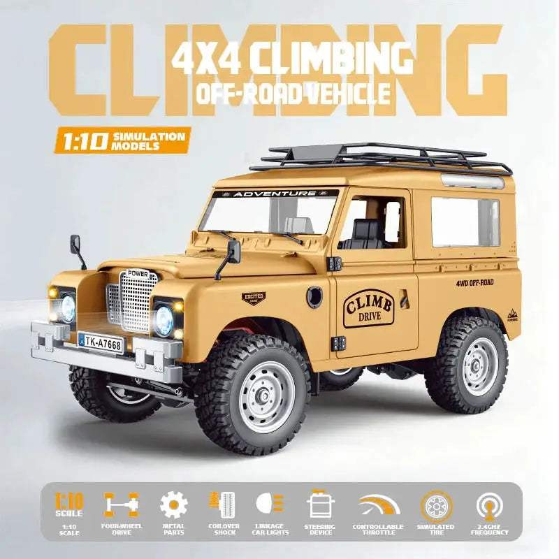  All-Terrain RC Car Off-Road 1to10 LED Durable Vehicle -  ToylandEU™