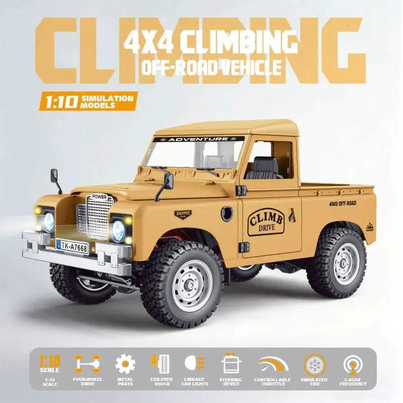  All-Terrain RC Car Off-Road 1to10 LED Durable Vehicle -  ToylandEU™