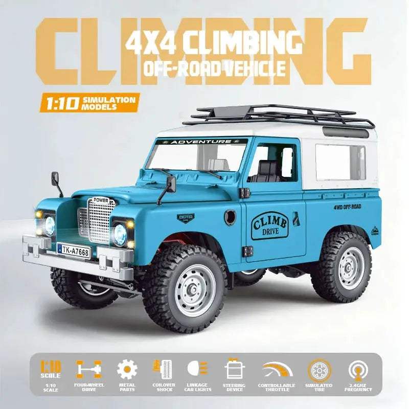  All-Terrain RC Car Off-Road 1to10 LED Durable Vehicle -  ToylandEU™
