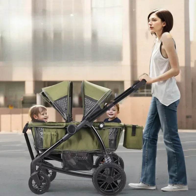 All-Terrain Stroller Wagon 2 Seats Foldable Expedition - ToylandEU