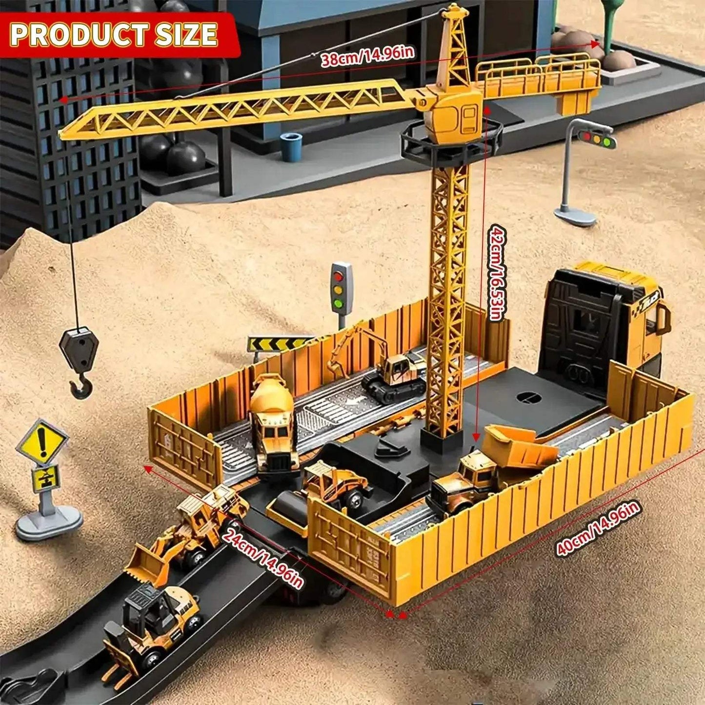 Alloy Diecast Construction Vehicles Toy Set For STEM Learning - ToylandEU