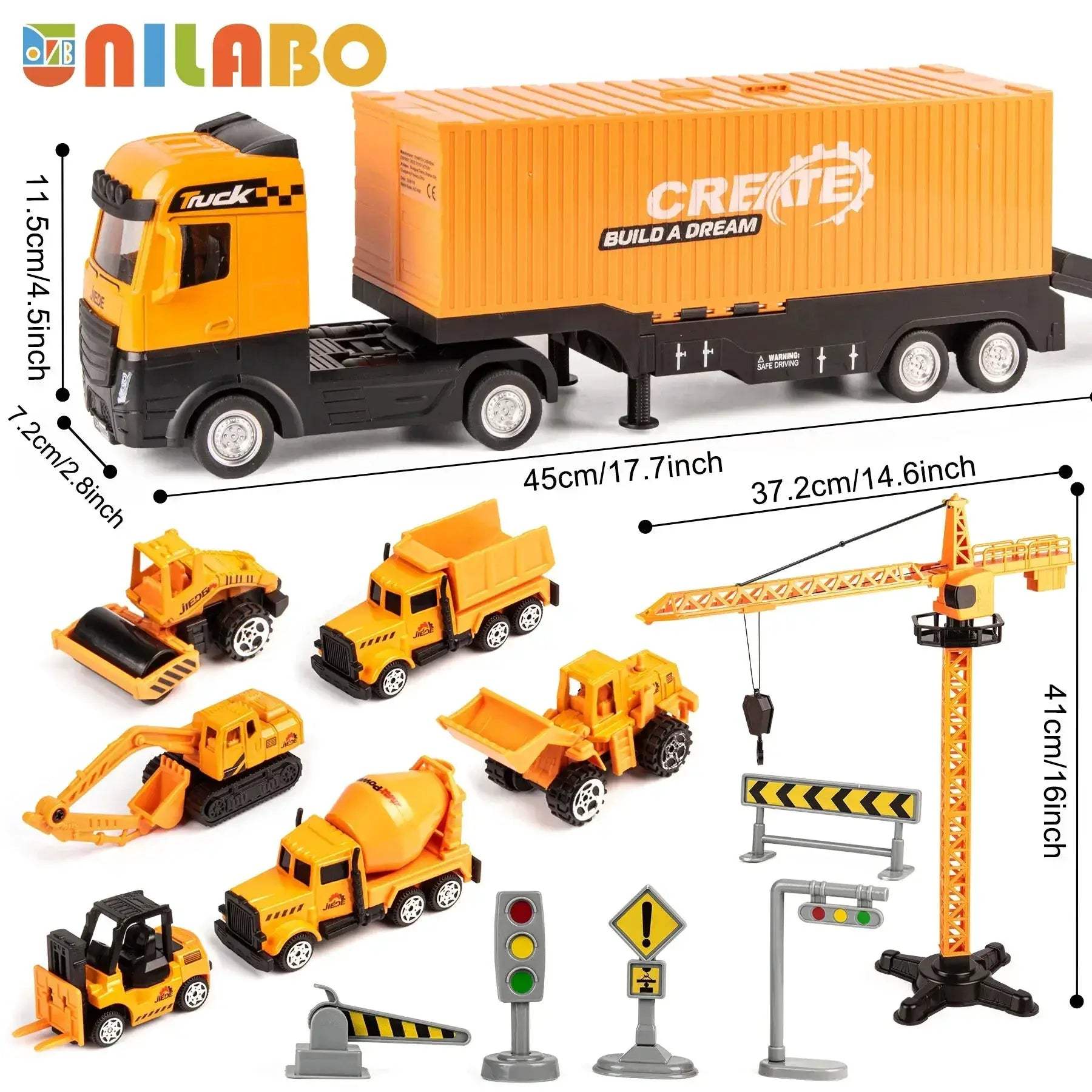 Alloy Diecast Construction Vehicles Toy Set For STEM Learning - ToylandEU