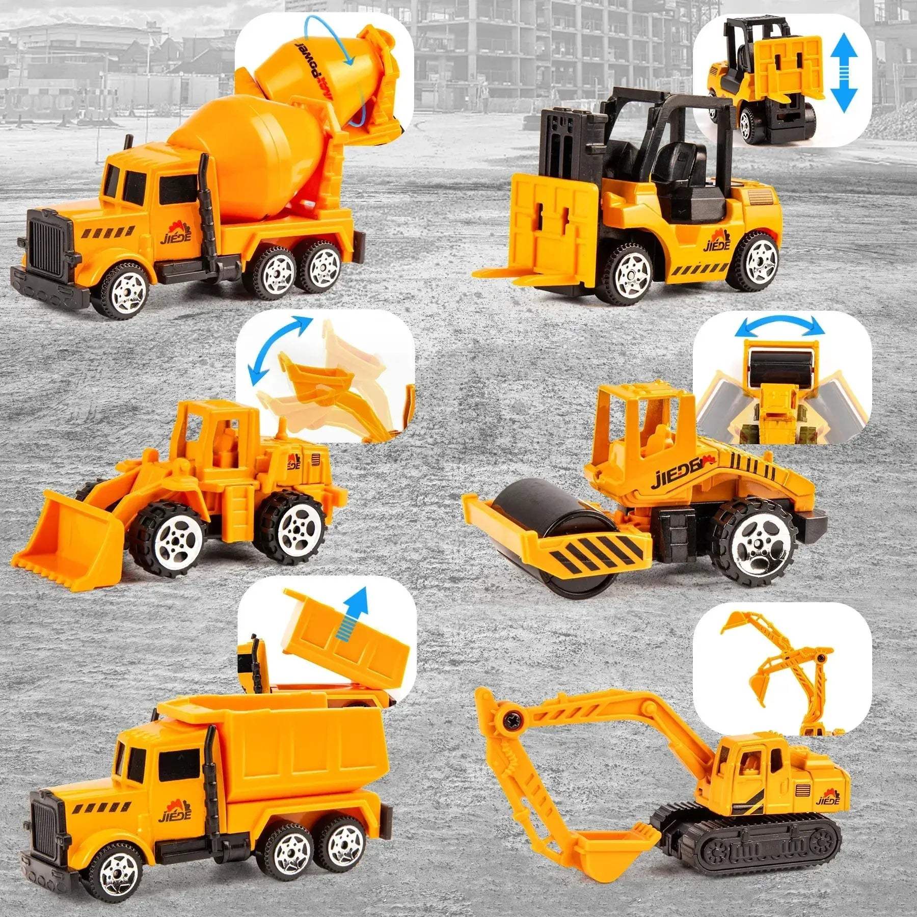 Alloy Diecast Construction Vehicles Toy Set For STEM Learning - ToylandEU