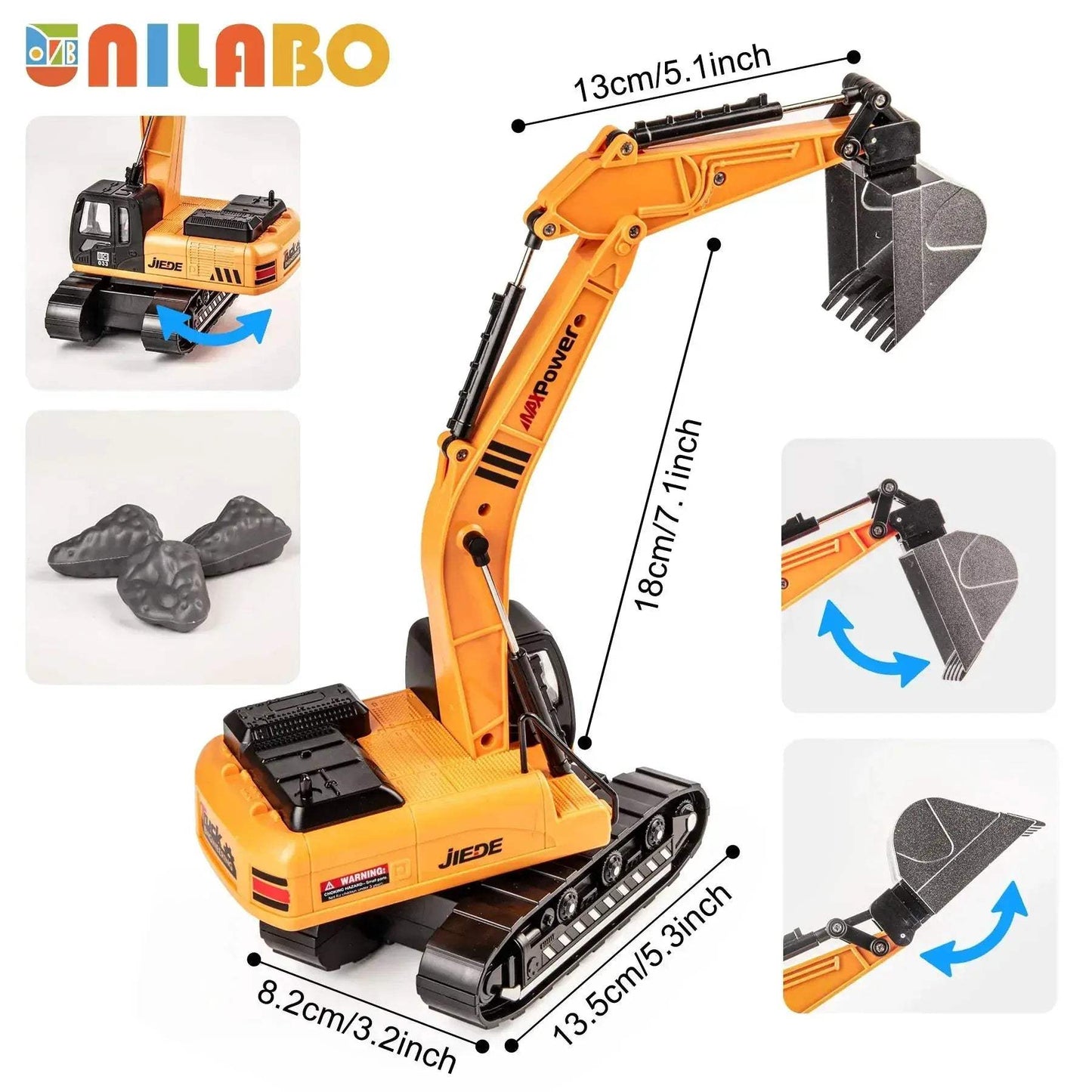Alloy Diecast Construction Vehicles Toy Set For STEM Learning - ToylandEU