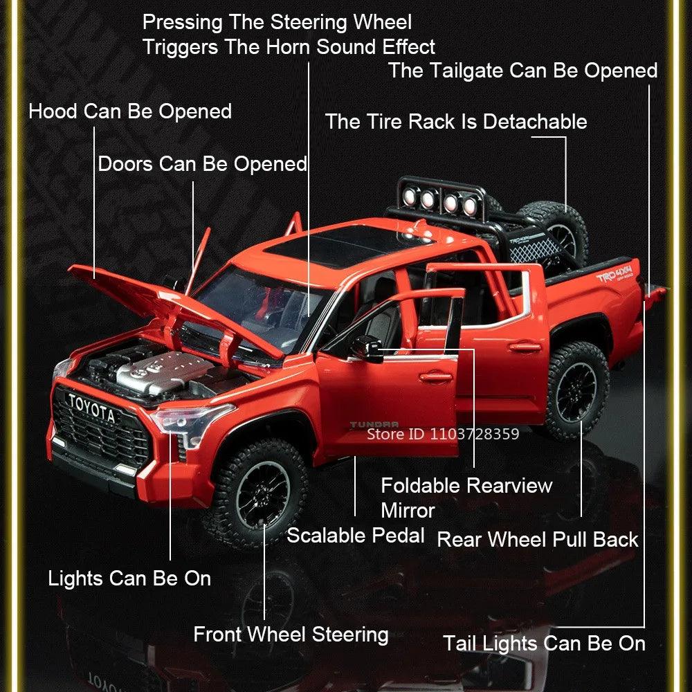 Alloy Diecast Pickup | Sound & Light Doors | Toylandeu™