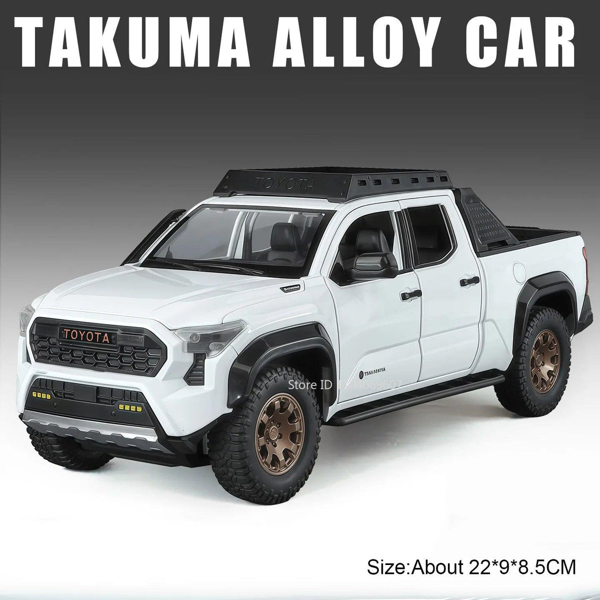 Alloy Diecast Pickup | Sound & Light Doors | Toylandeu™