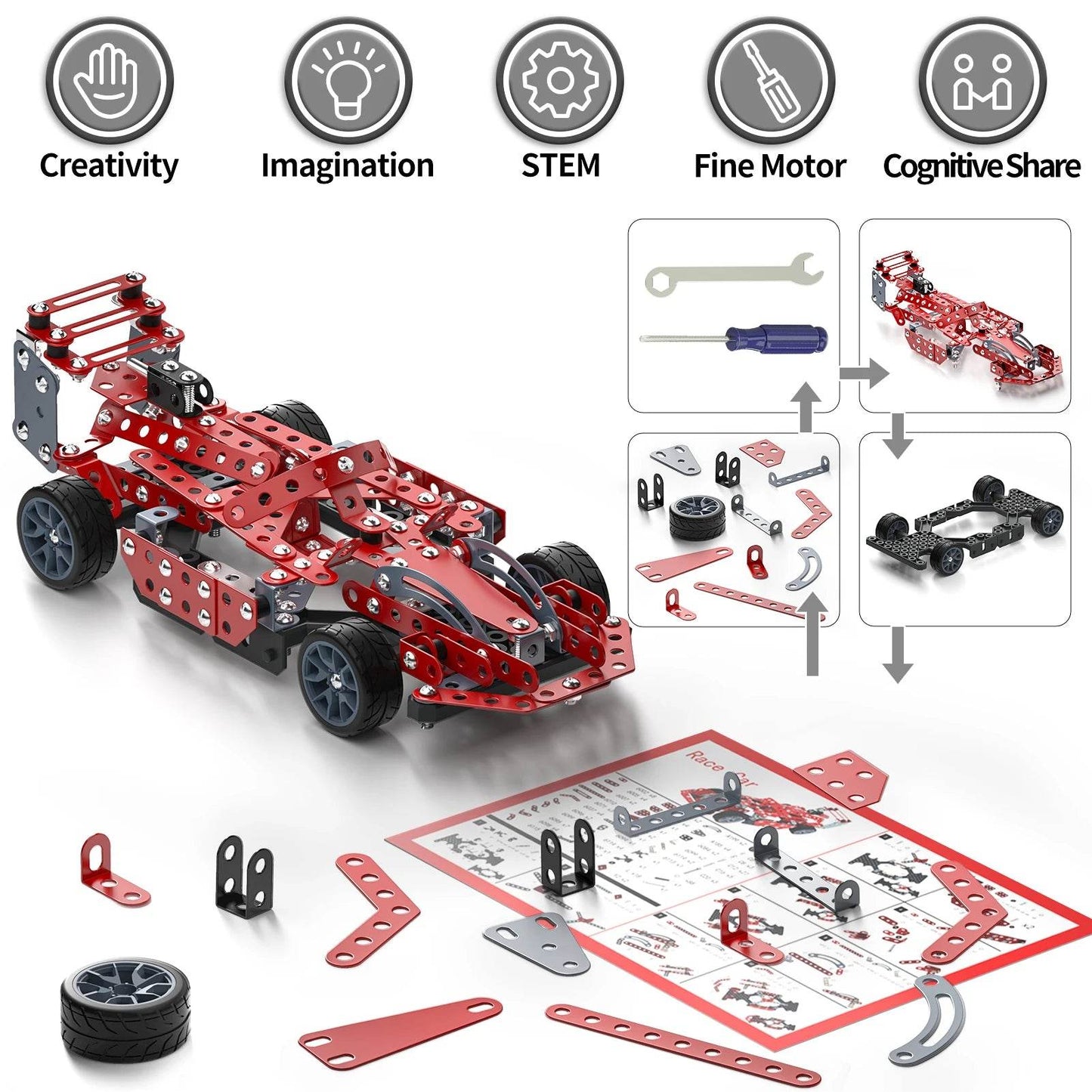 Alloy Metal Model Racing Car Set for Kids 6 Years Old - ToylandEU