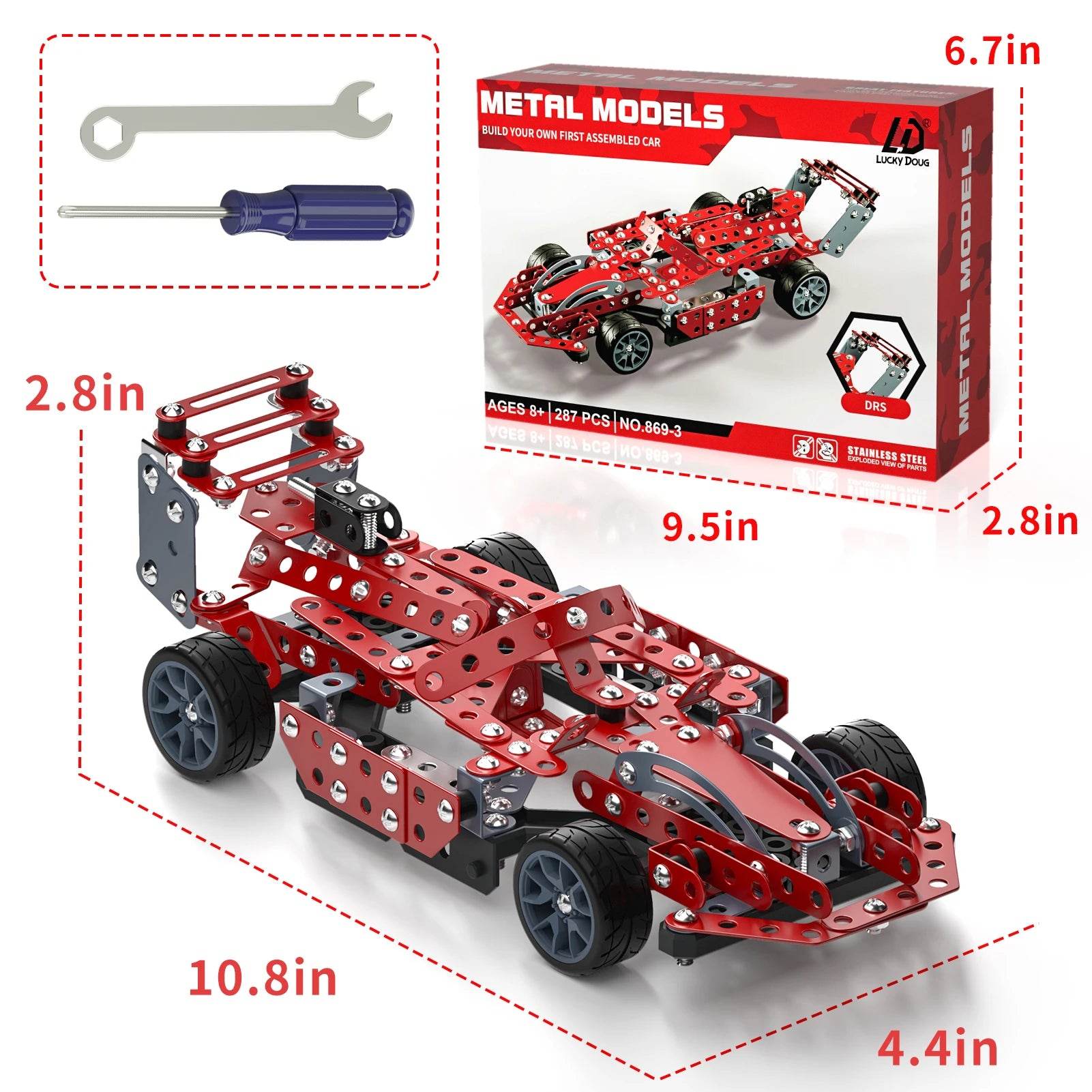 Alloy Metal Model Racing Car Set for Kids 6 Years Old - ToylandEU