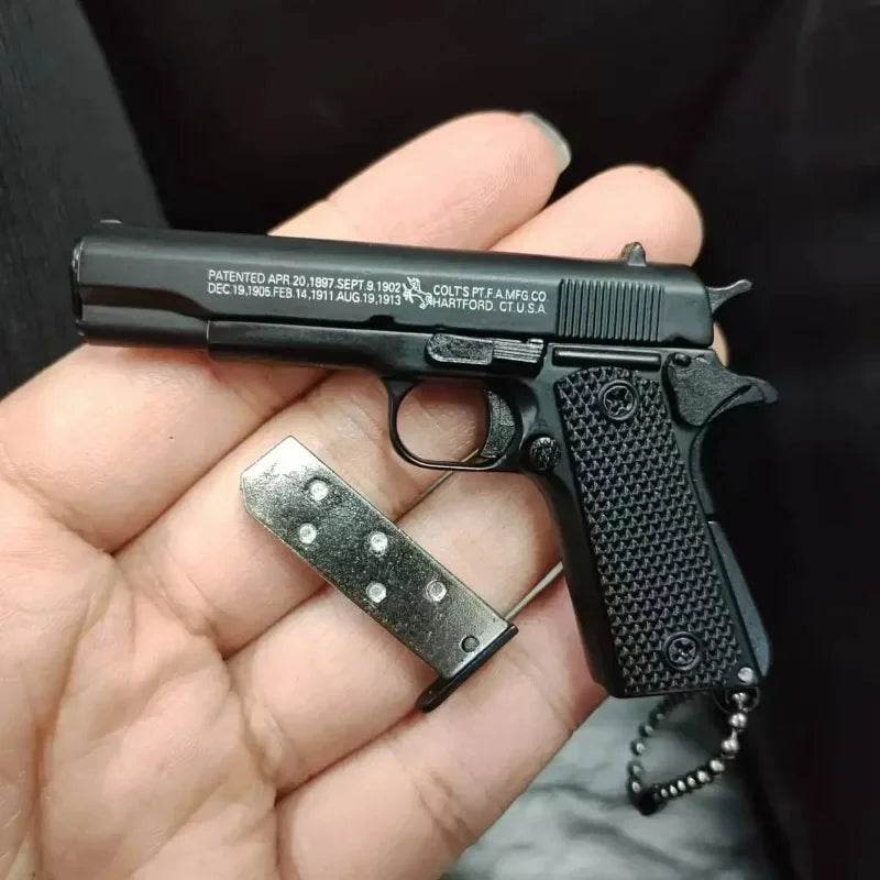 Alloy Pistol Model 1:3 Mini 1911 Toy Keychain Pendant Gift - ToylandEU