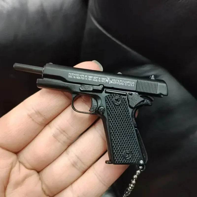Alloy Pistol Model 1:3 Mini 1911 Toy Keychain Pendant Gift - ToylandEU