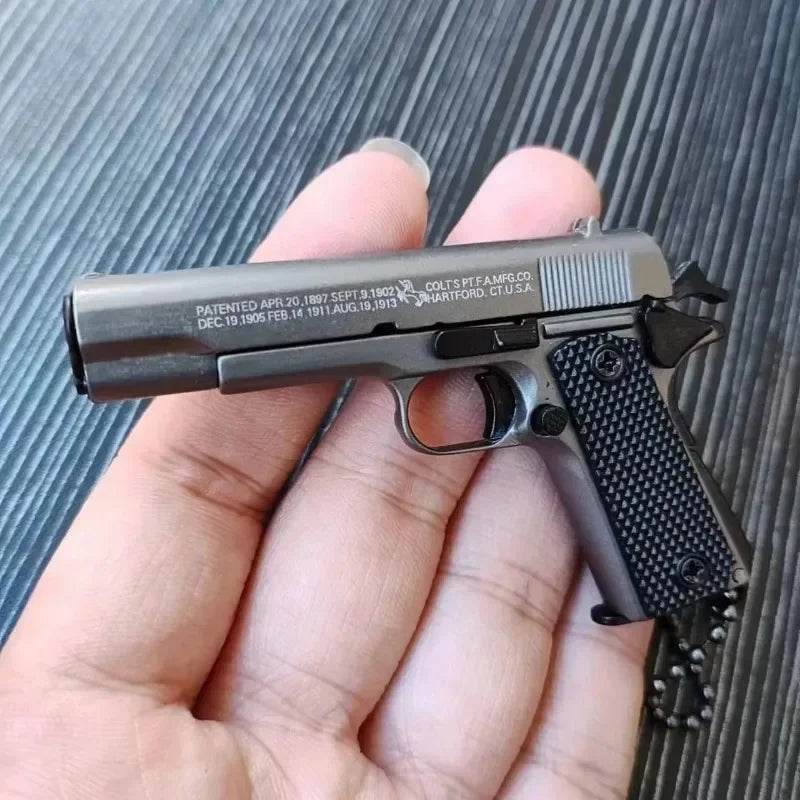 Alloy Pistol Model 1:3 Mini 1911 Toy Keychain Pendant Gift - ToylandEU