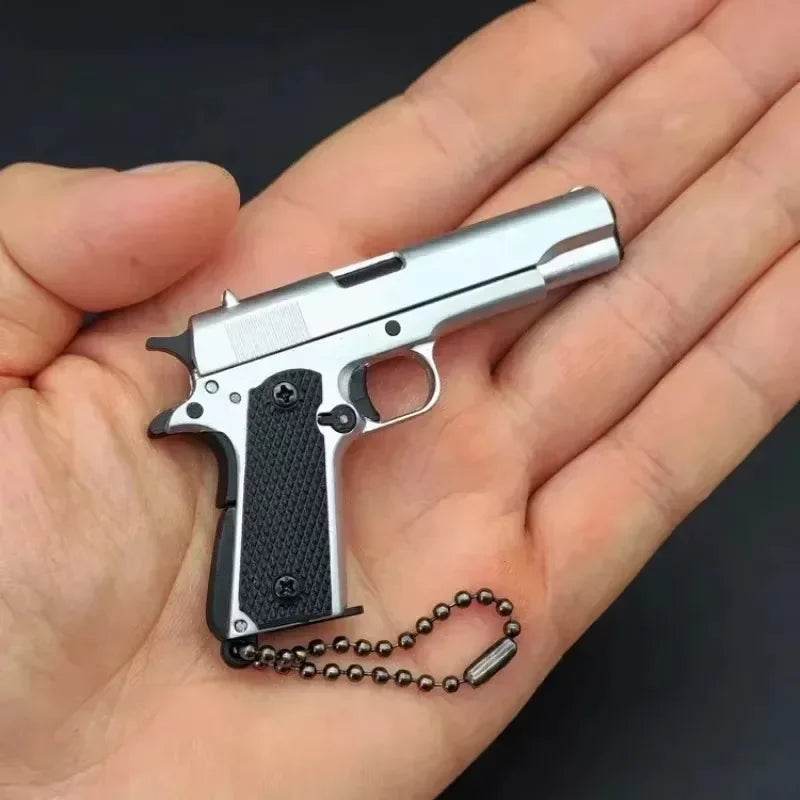 Alloy Pistol Model 1:3 Mini 1911 Toy Keychain Pendant Gift - ToylandEU