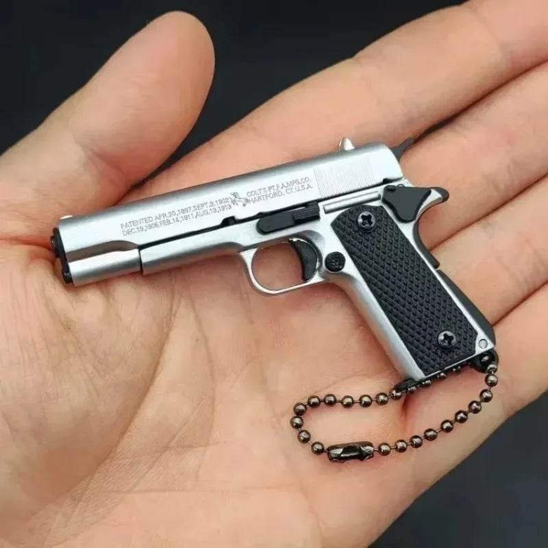 Alloy Pistol Model 1:3 Mini 1911 Toy Keychain Pendant Gift - ToylandEU