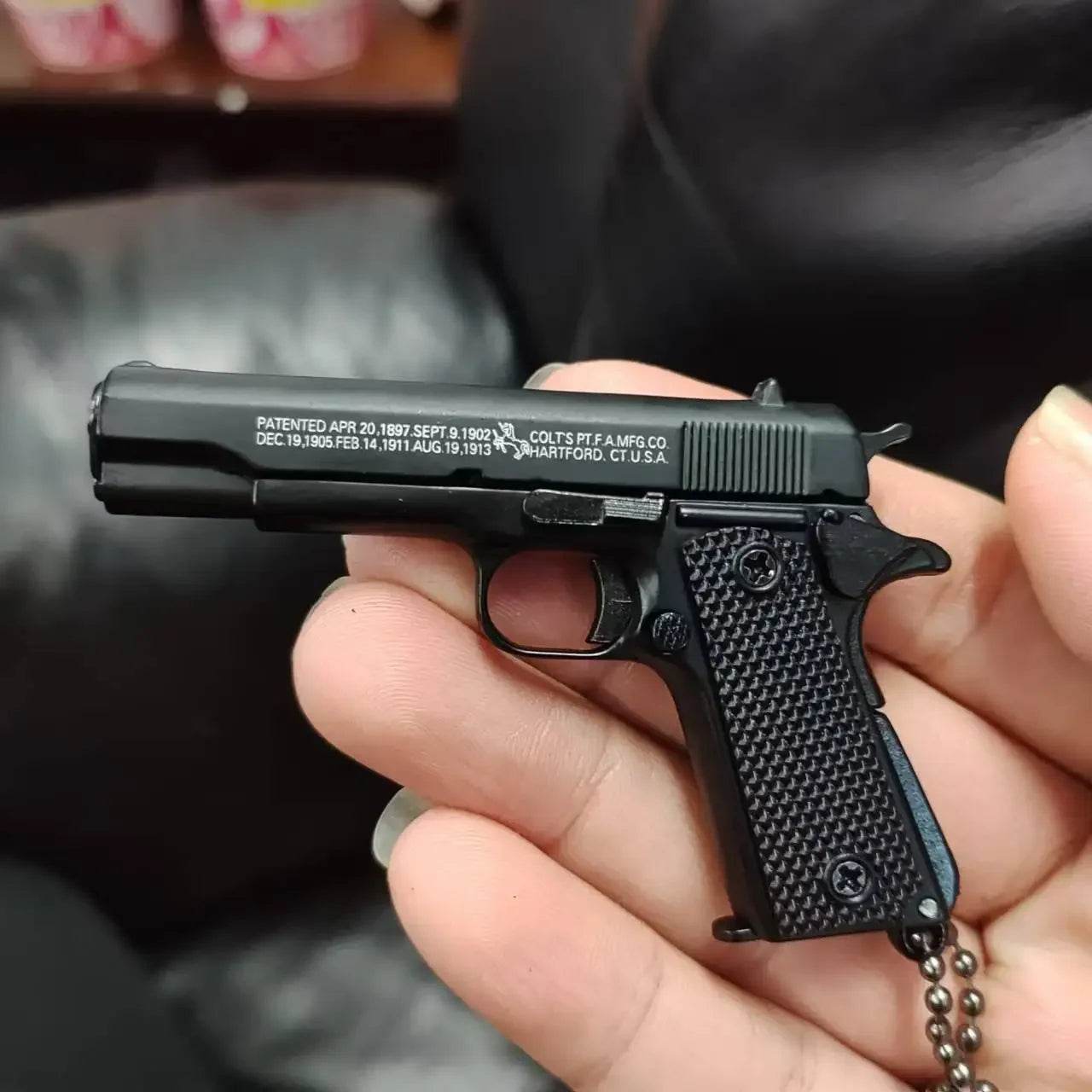 Alloy Pistol Model 1:3 Mini 1911 Toy Keychain Pendant Gift - ToylandEU