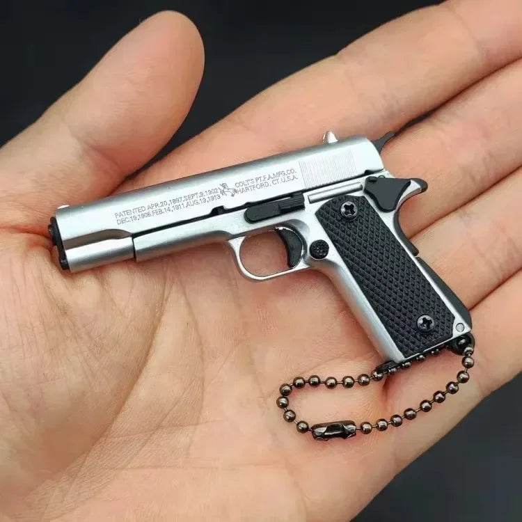 Alloy Pistol Model 1:3 Mini 1911 Toy Keychain Pendant Gift - ToylandEU