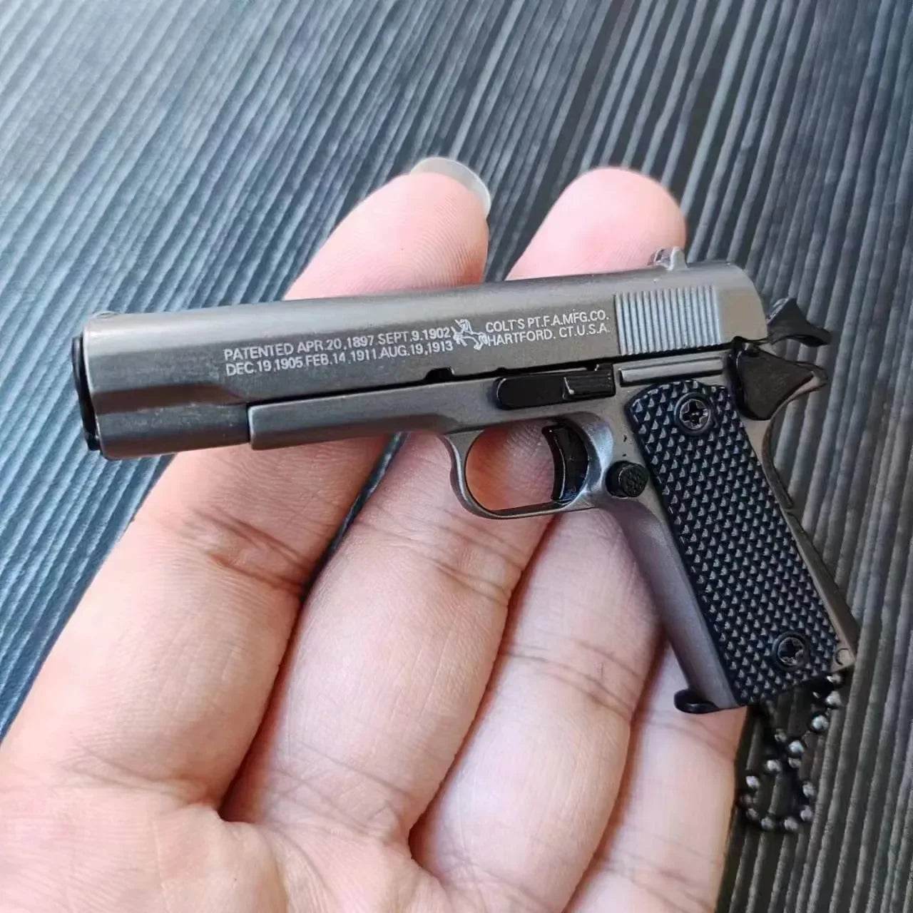 Alloy Pistol Model 1:3 Mini 1911 Toy Keychain Pendant Gift - ToylandEU