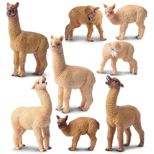  Alpaca Figures | 8 Piece Set Cake Toppers | Toylandeu™ 