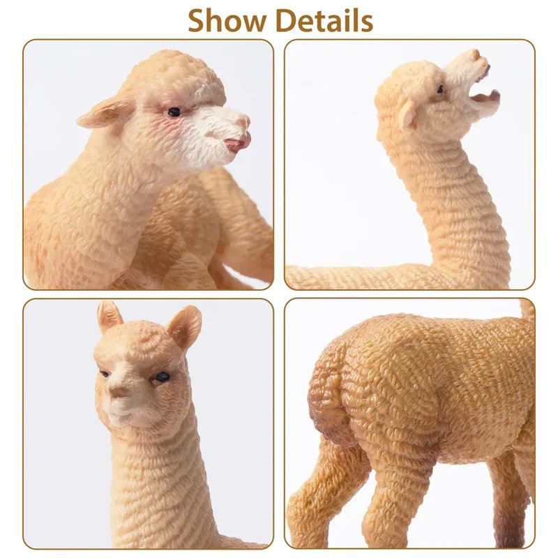  Alpaca Figures | 8 Piece Set Cake Toppers | Toylandeu™ 