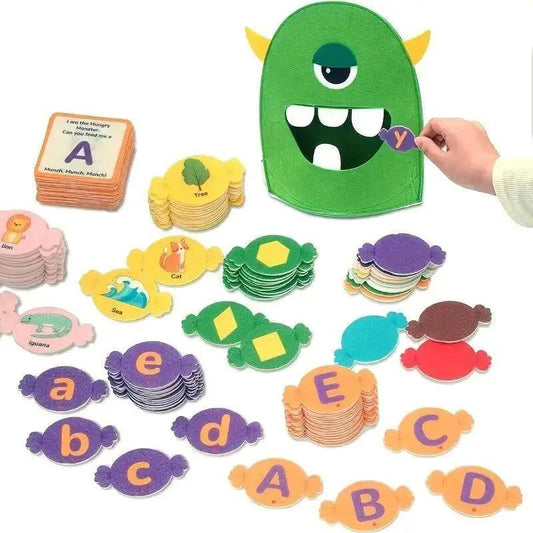  Alphabet Monster Matching Game Fun Letter Recognition Toy for Youngsters 3 Plus Classroom Home Learning Christmas Gift -  ToylandEU™