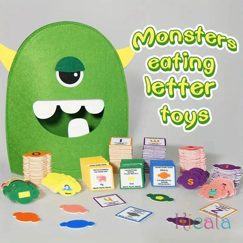 Alphabet Monster Matching Game Fun Letter Recognition Toy for Youngsters 3 Plus Classroom Home Learning Christmas Gift - ToylandEU