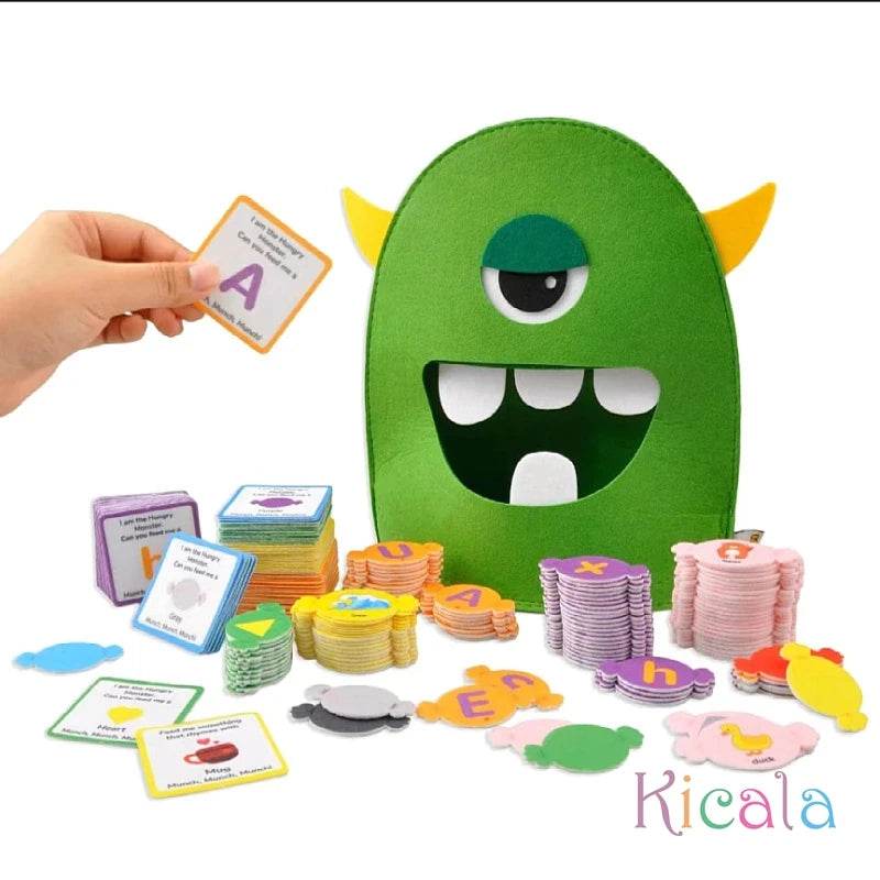 Alphabet Monster Matching Game Fun Letter Recognition Toy for Youngsters 3 Plus Classroom Home Learning Christmas Gift - ToylandEU