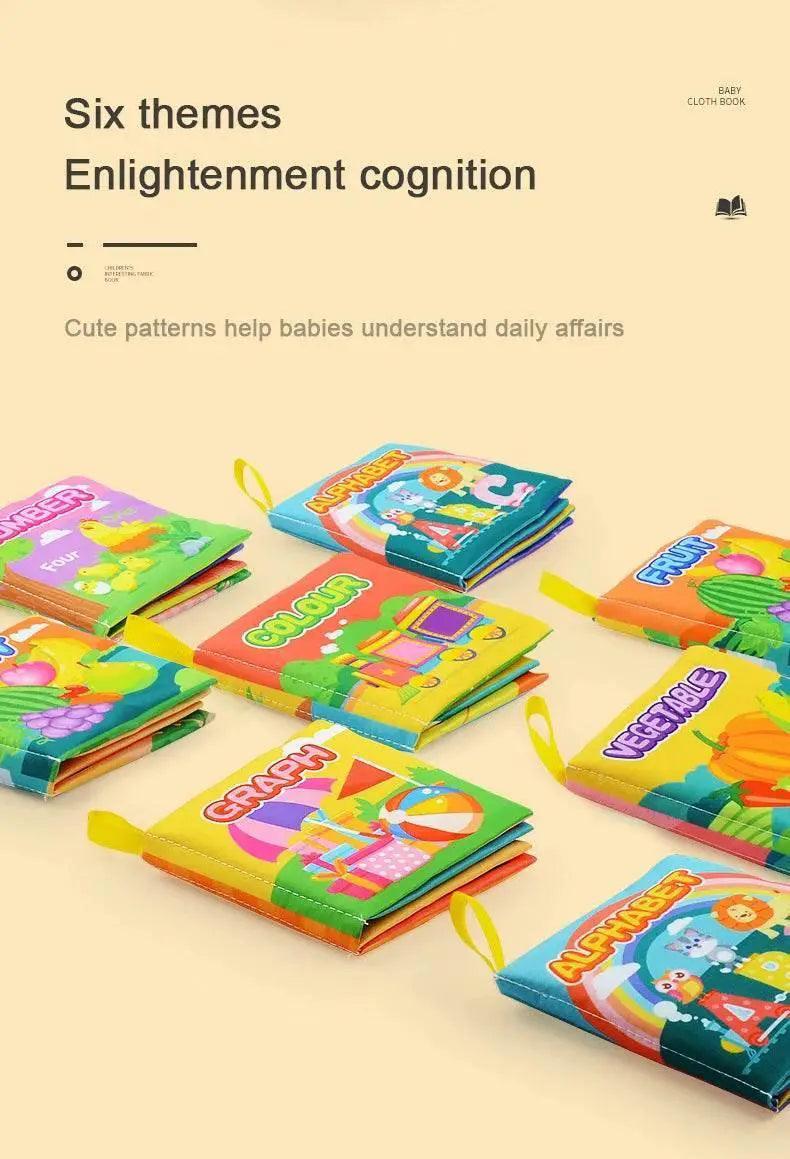 Montessori Toys Baby Cloth Book Alphabet Puzzle for Ages 0 3 Years Interactive Language Learning -  ToylandEU™