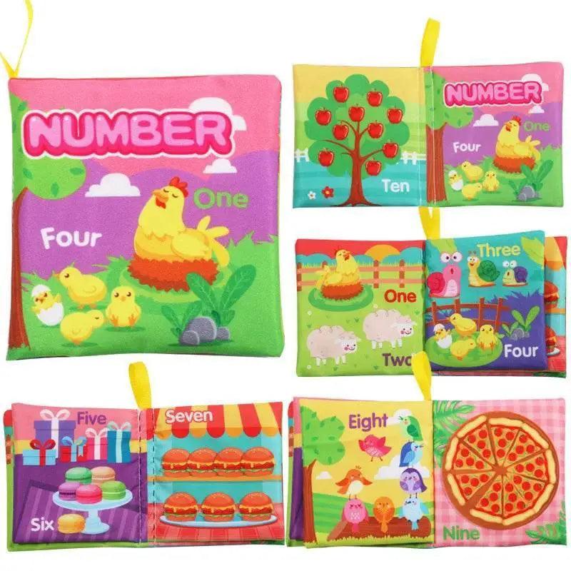 Montessori Toys Baby Cloth Book Alphabet Puzzle for Ages 0 3 Years Interactive Language Learning -  ToylandEU™