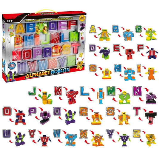  Alphabet Transformation Robot Toy For Kids 26 Letters -  ToylandEU™