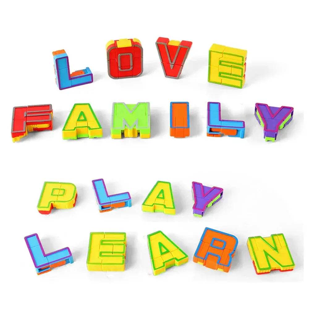Alphabet Transformation Robot Toy For Kids 26 Transforming Letters - ToylandEU