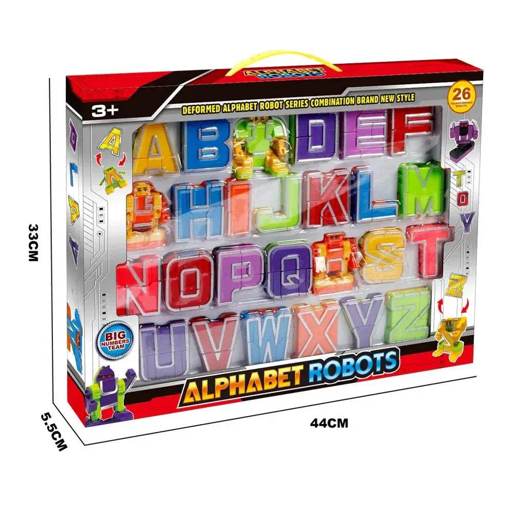 Alphabet Transformation Robot Toy For Kids 26 Transforming Letters - ToylandEU