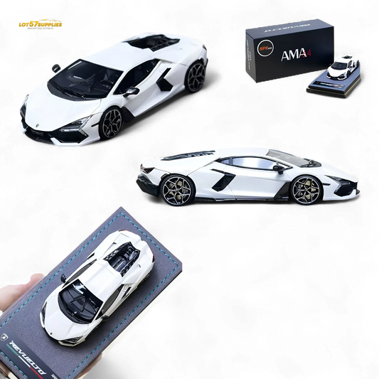 Ama64 Lamborghini Revuelto OneSixtyFour Scale Resin Model White Limited Edition - ToylandEU