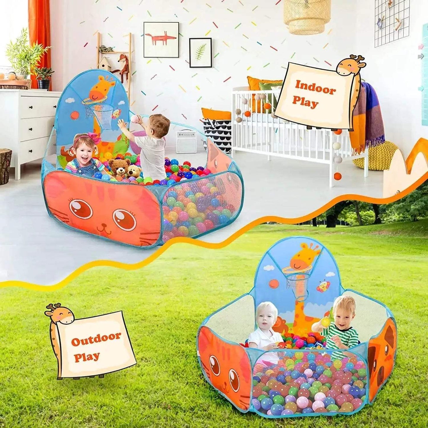  Amazing Ball Pit Pool 2in1 Foldable Design Toyland EU -  ToylandEU™