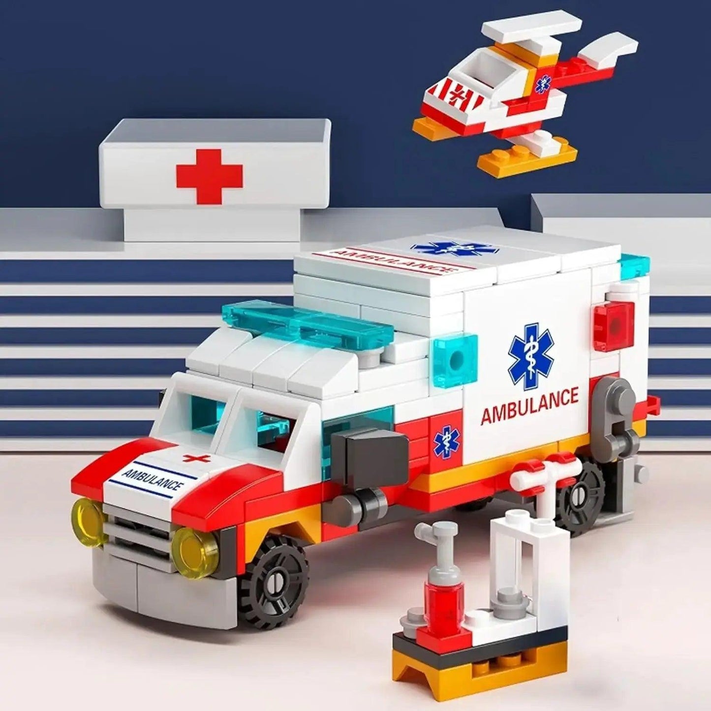  Ambulance Building Blocks Kit for STEM Easy to Assemble -  ToylandEU™