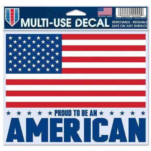 American Flag 5x6 Multi Use Decal Color Indoor Outdoor - ToylandEU