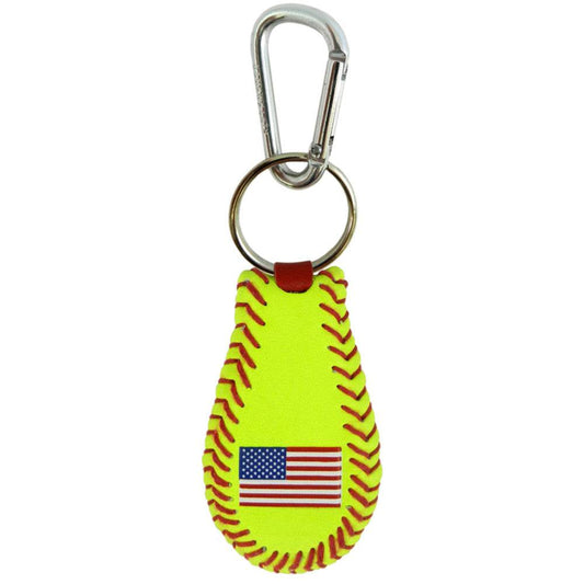American Flag Softball Keychain Classic Co Made By Gamewear - ToylandEU