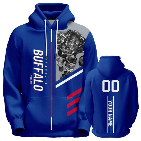  Personalized 3D Printed American Football Hoodies with Custom Name and Number - Stylish Sweatshirts for Men, Women, and Youth, Perfect Fan Gift -  ToylandEU™