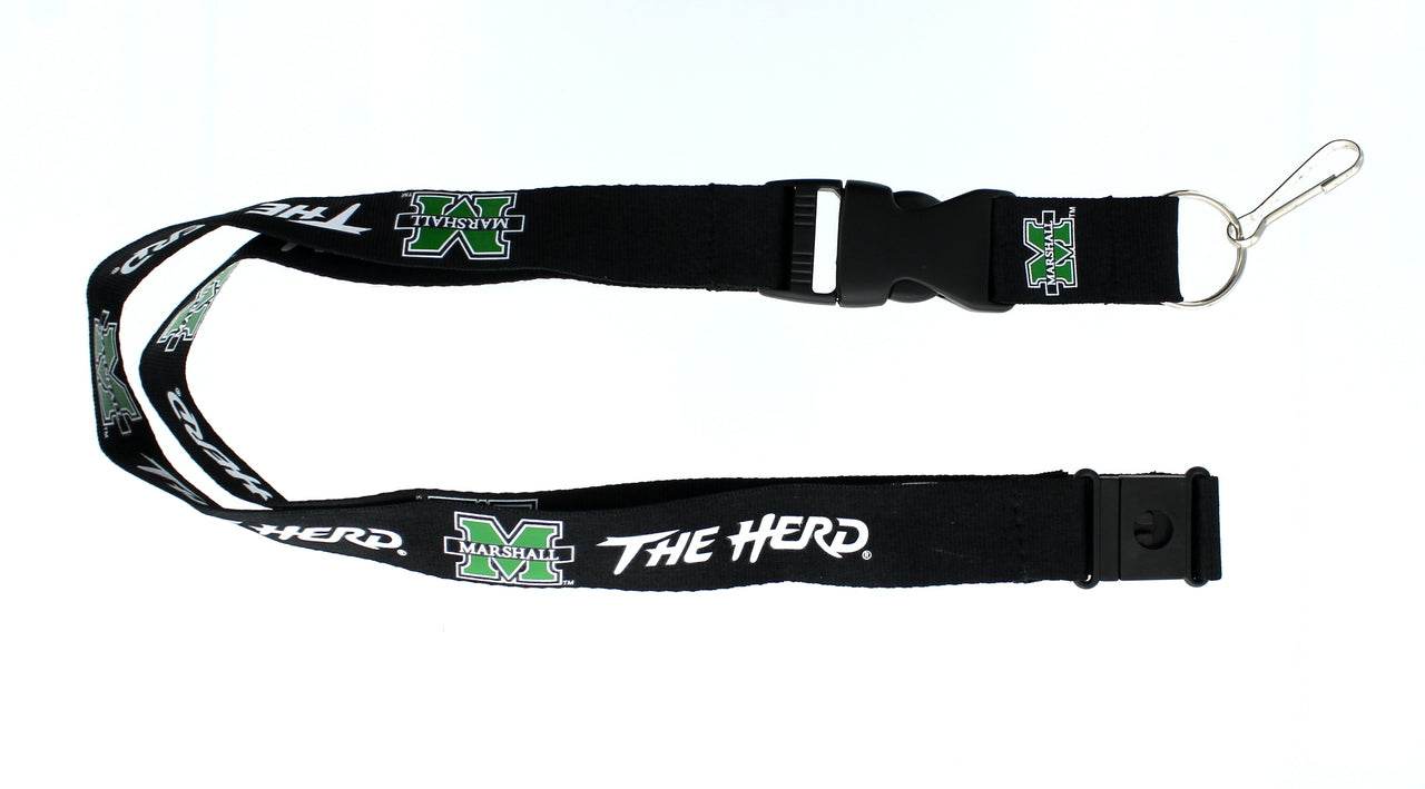 Aminco Marshall Thundering Herd Lanyard Black Breakaway - ToylandEU