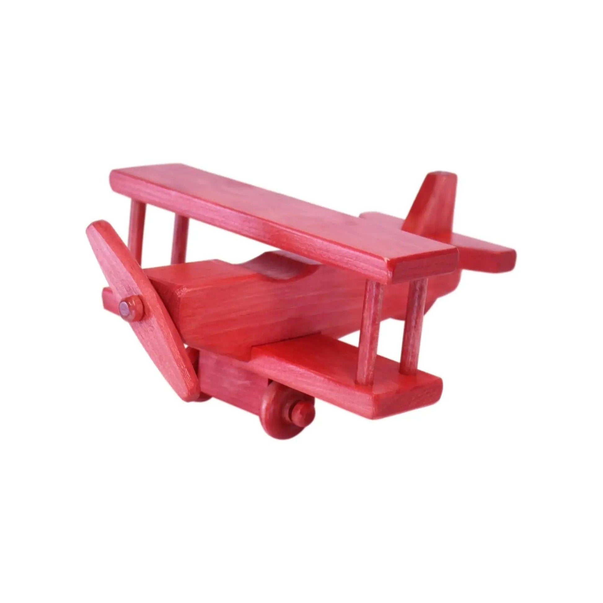  Amish Crafted Wooden Toy Airplane Spinning Propeller -  ToylandEU™