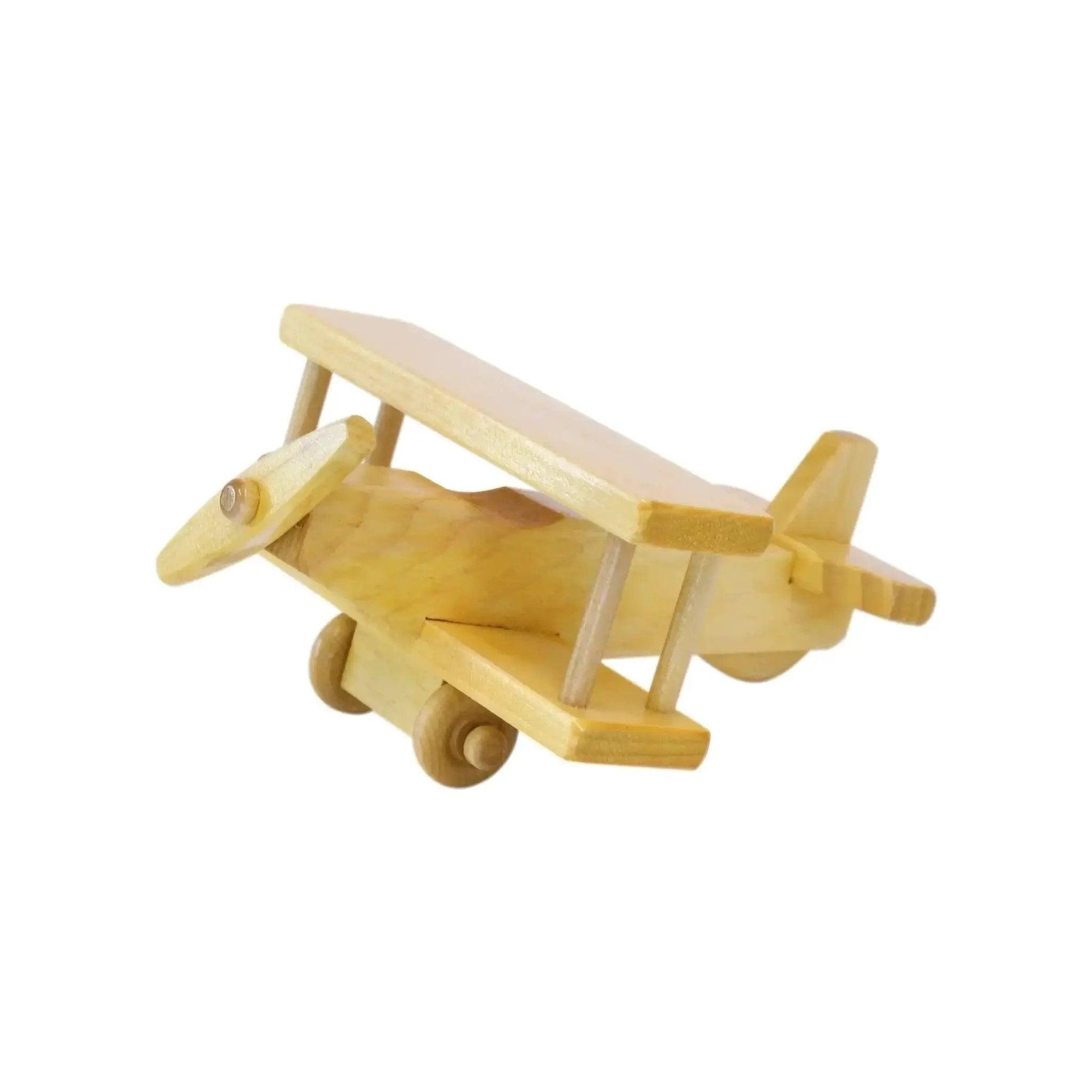  Amish Crafted Wooden Toy Airplane Spinning Propeller -  ToylandEU™