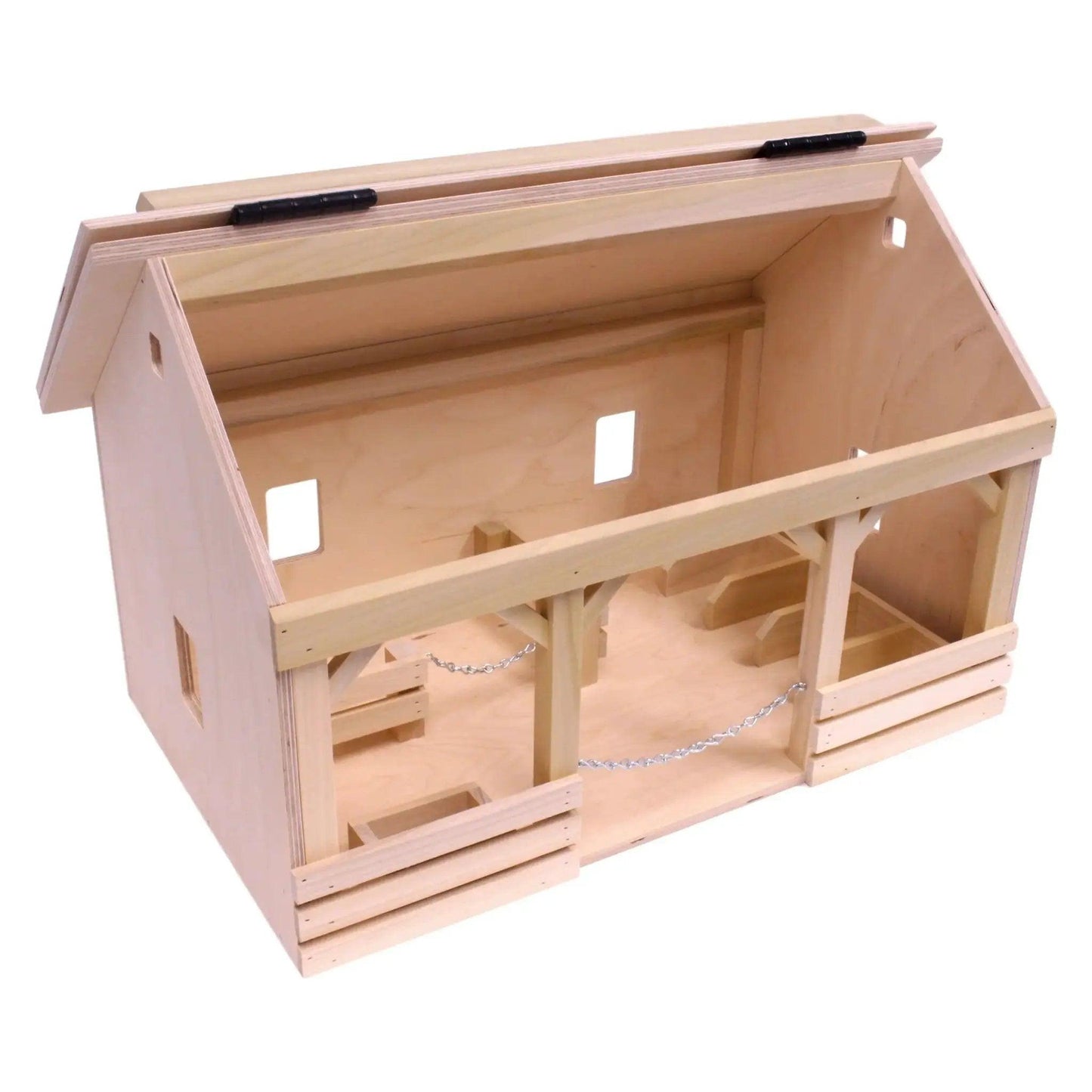  Amish Handcrafted A Frame Barn Toy With Hay Loft -  ToylandEU™