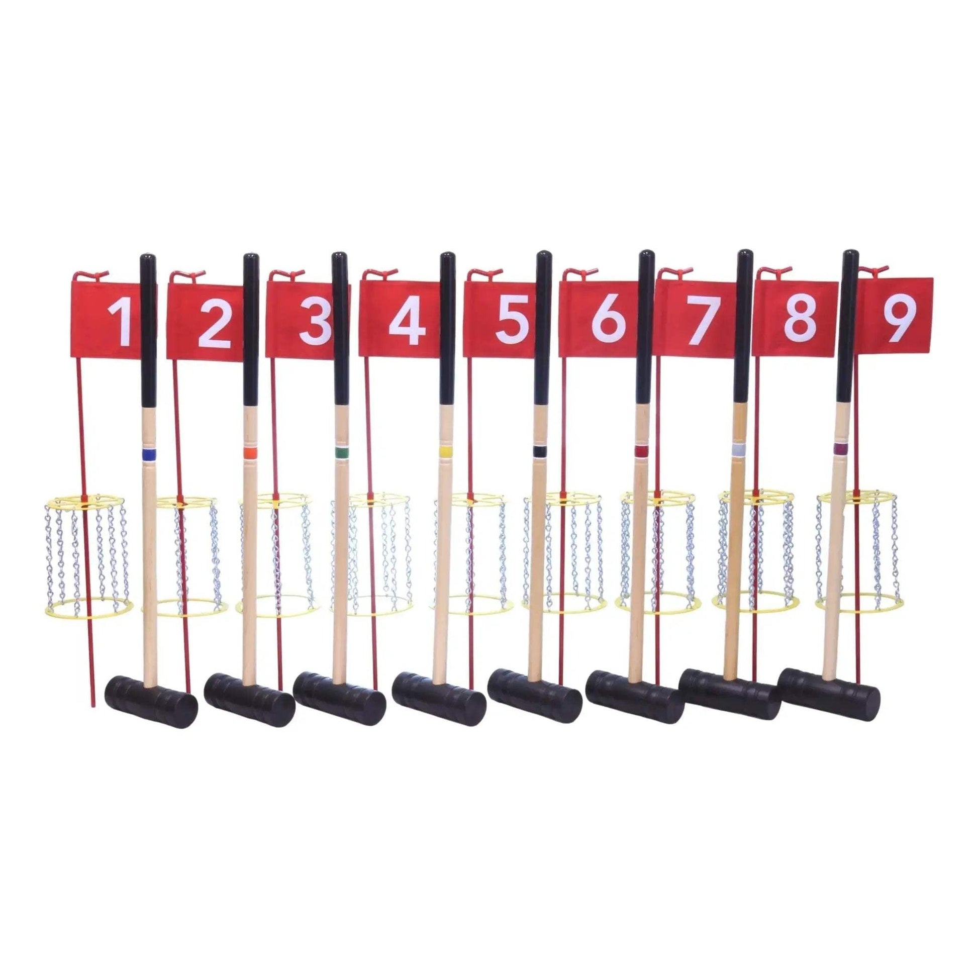 Amish-Made Deluxe Flag Croquet Golf Game Set, With Duffel Carry Bag - ToylandEU