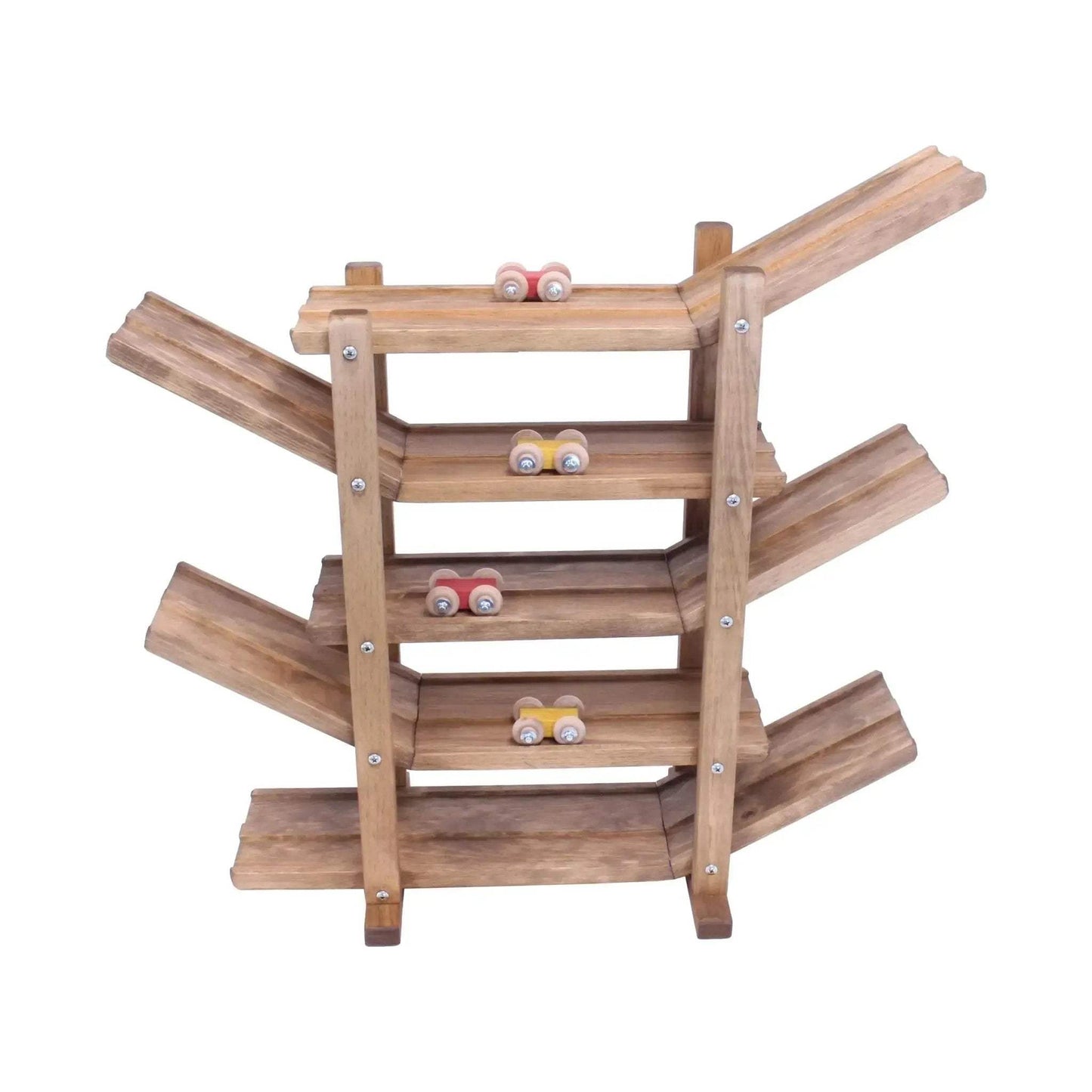 Amish-Made, Handcrafted Wooden Car Roller Racetrack Action Toy - ToylandEU