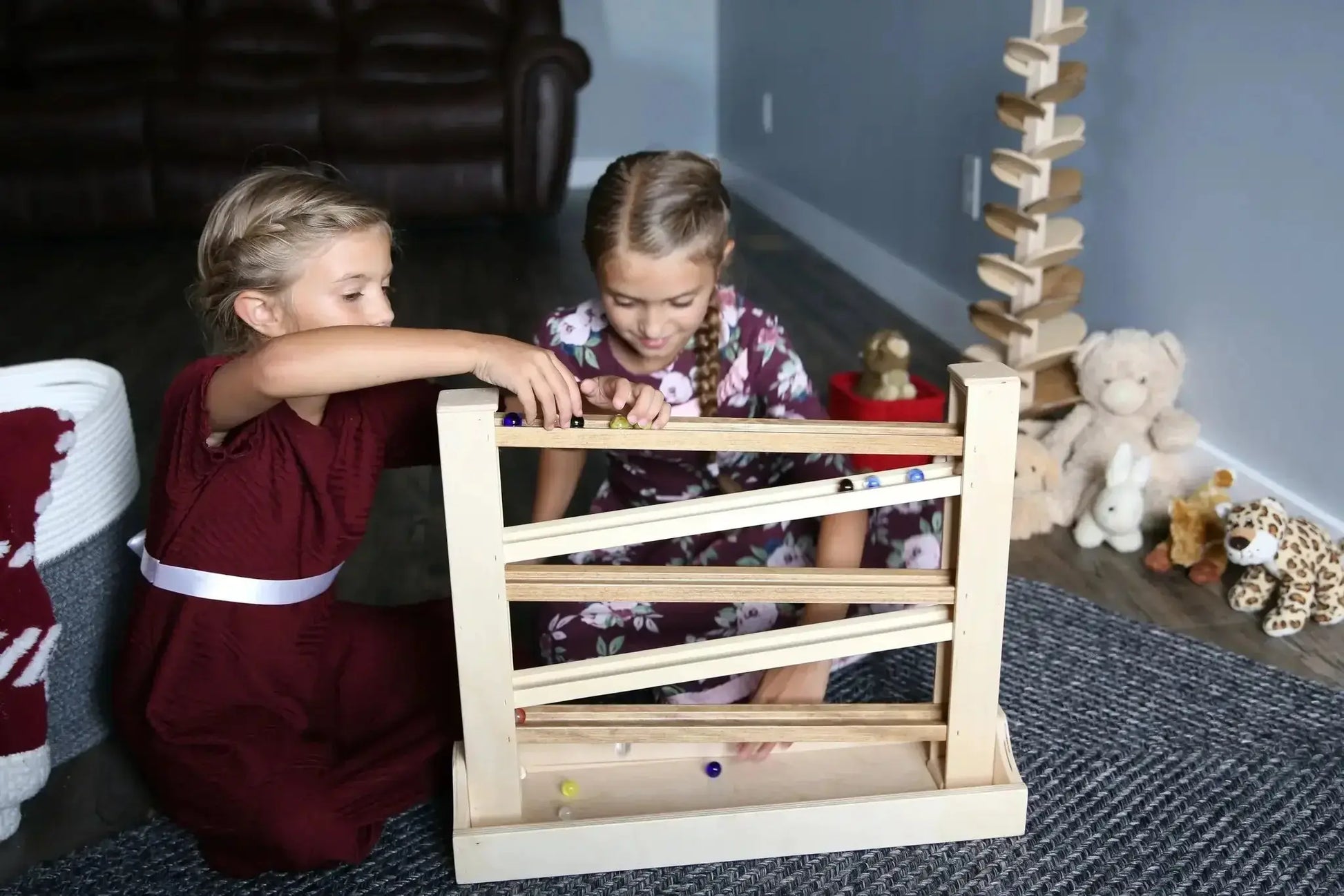 Amish-Made Heirloom Marble Roller Wooden Toy - Child-Safe Finish - ToylandEU