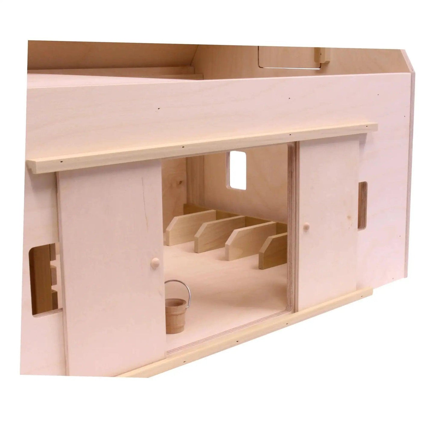  Amish Made Hip Roof Barn Toy Solid Wood Playset Deluxe -  ToylandEU™