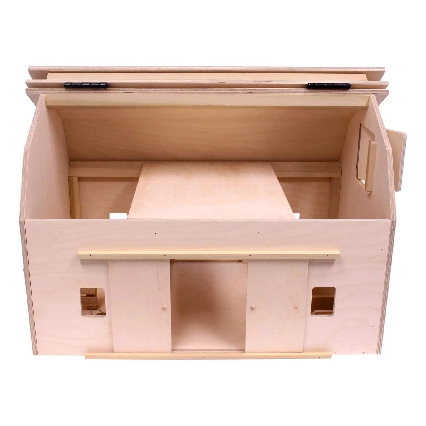 Amish-Made Large Wooden Hip-Roof Barn Toy, Unfinished - ToylandEU