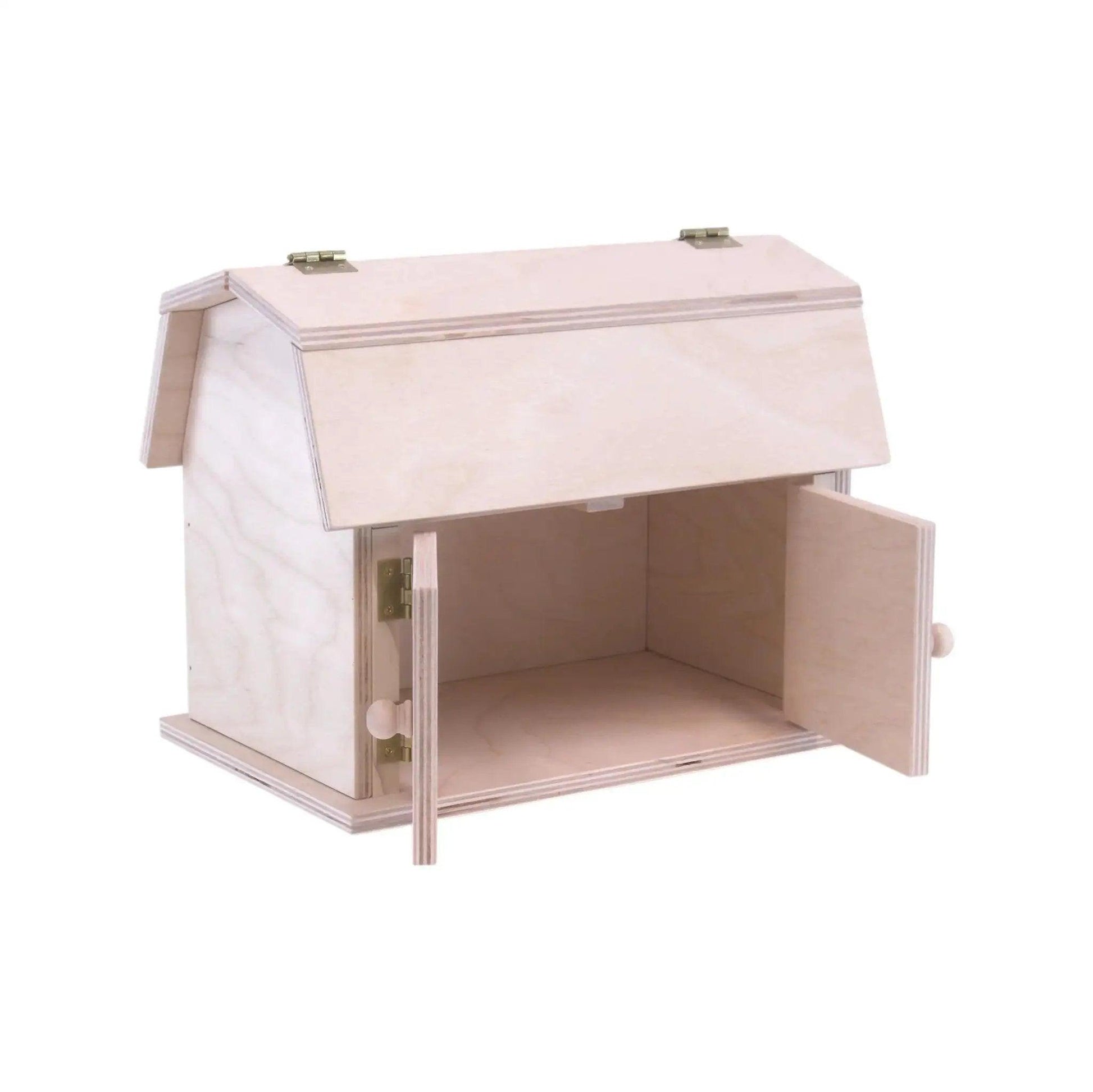  Amish Made Mini Wooden Barn Toy With Opening Doors For Kids -  ToylandEU™