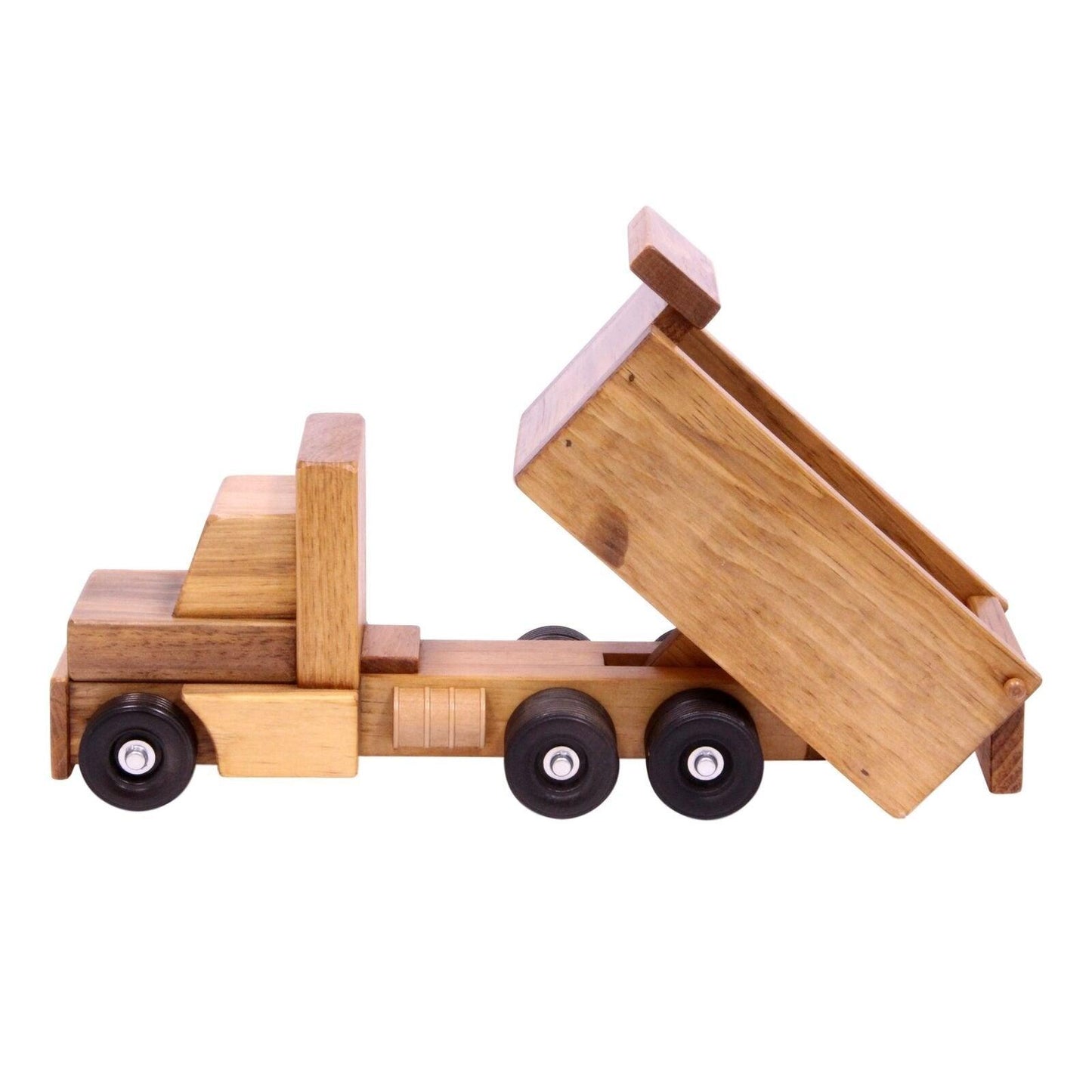 Amish Made Wooden Dump Truck For Kids Safe Finish