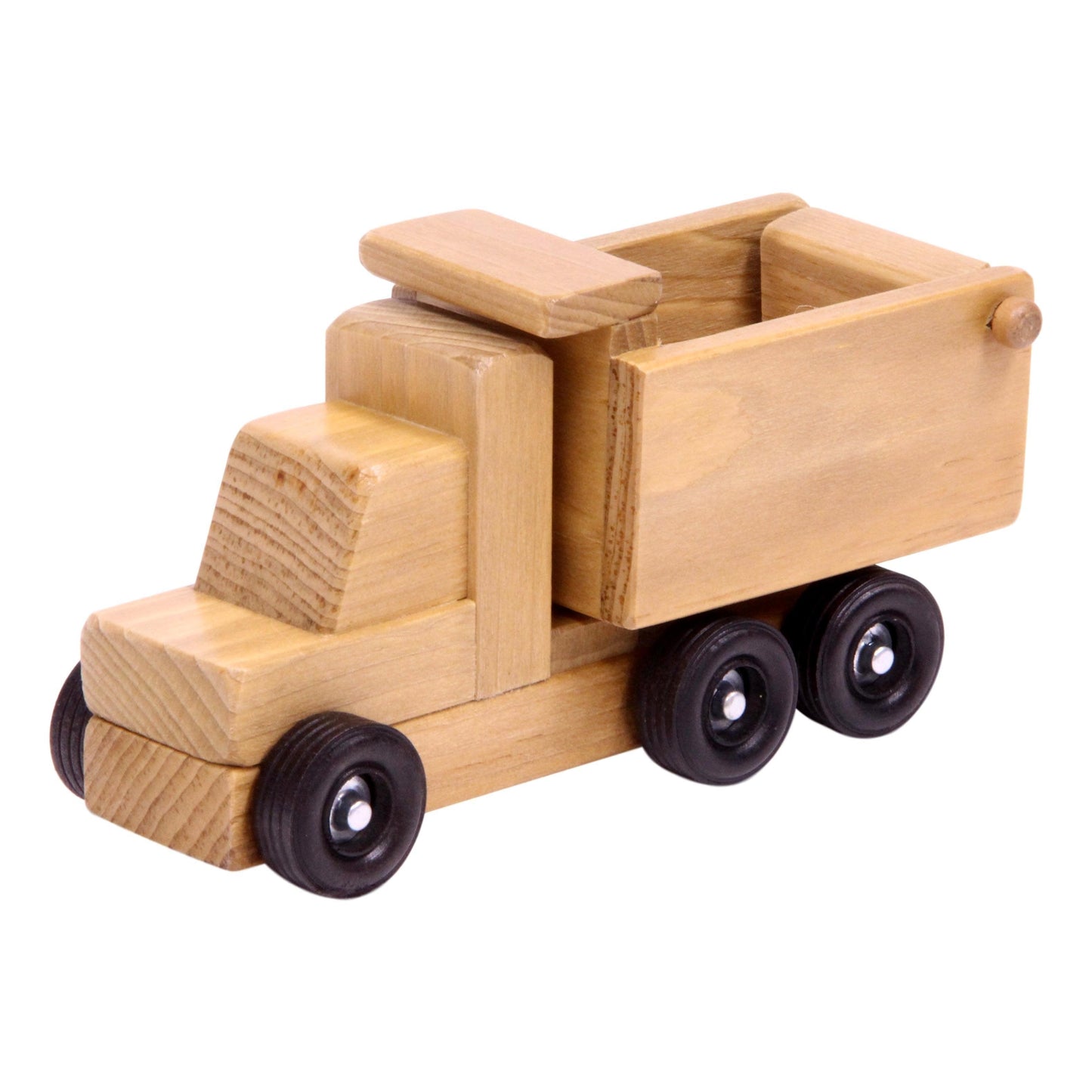Amish Made Wooden Dump Truck For Kids Safe Finish