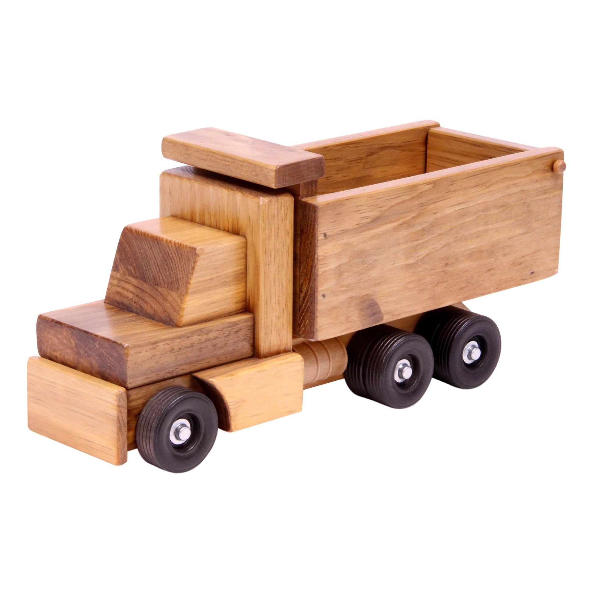 Amish Made Wooden Dump Truck For Kids Safe Finish