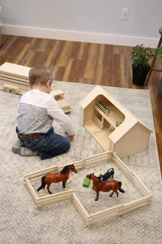  Amish Made Wooden Folding Fence Toy Durable For Kids -  ToylandEU™